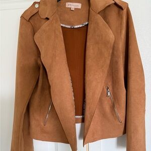 Philosophy Women's Tan Suede Leather Jacket